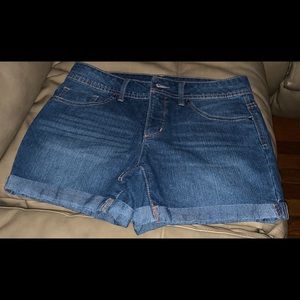 Faded Glory Womens Denim Blue Booty Girls Short 8